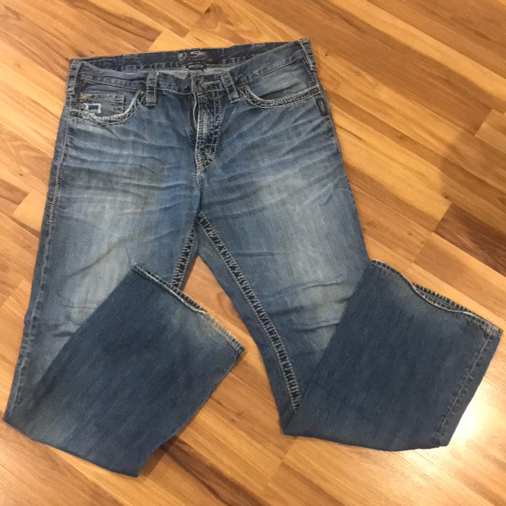 Men’s silver jeans